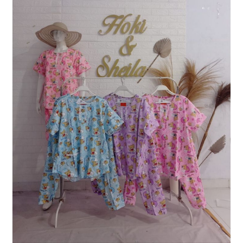 Baju Tidur Wanita CP Hoki & Sheila (Catty Cat)