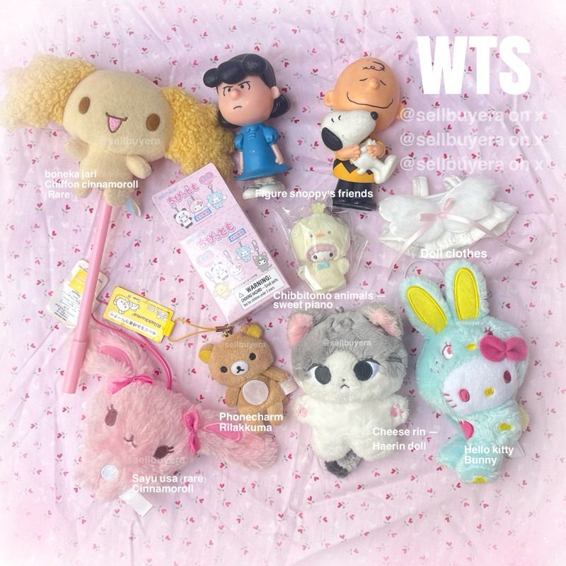 [Ready stock] sanrio rare official boneka jari plushie trinkets japan jp doll sifon chiffon cinnamor