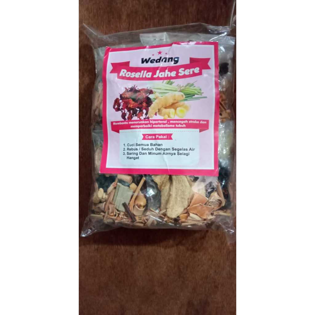 

WEDANG ROSELLA JAHE SEREH ASLI SOLO ISI 10 PCS SIAP MINUM wedang rosella jahe