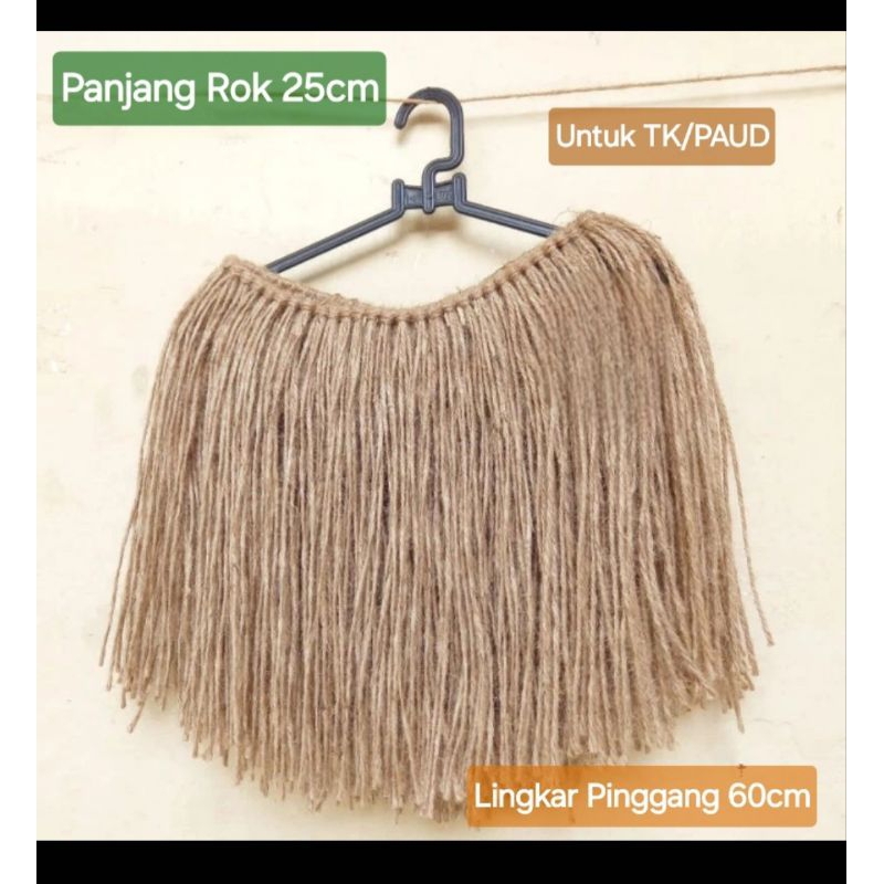 Rok Rumbai Goni Panjang Rok 25cm , Rok Rumbai Papua Untuk Tk/Paud , Rok Tari Papua Bagus Murah