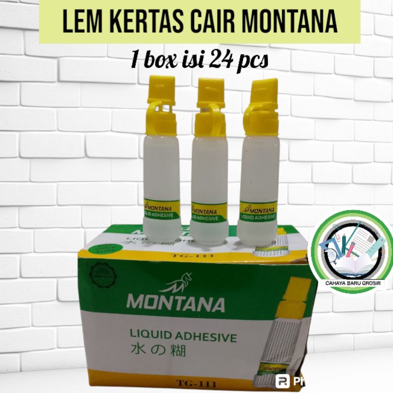 

Lem kertas cair montana 25ml 1box isi 24pcs