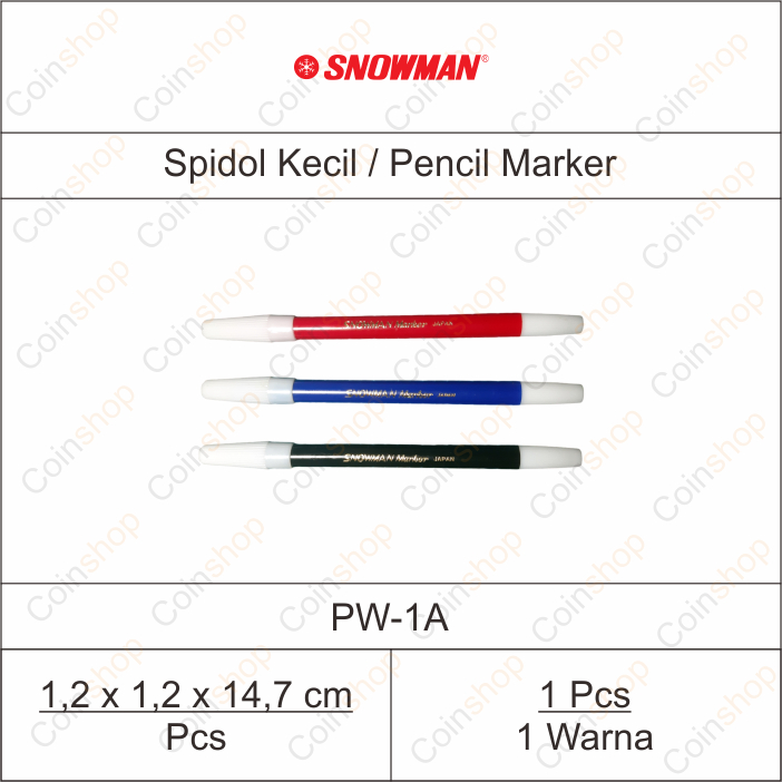 

Snowman PW-1A Spidol Permanen Kecil Per Pcs