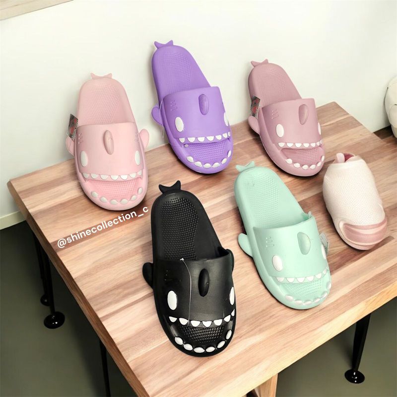 Sandal Slop Hiu Dewasa Slip On Hiu Cewek Murah Sandal Hiu Dewasa