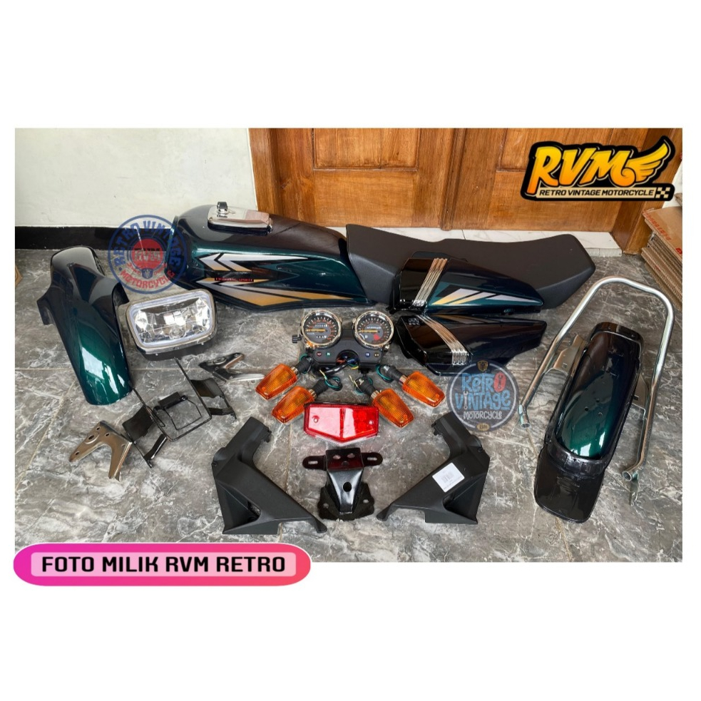 TERLARIS sepaket tangki yamaha rx king rxk hijau botol 2002 paket tangki rx king set bok aki list cr