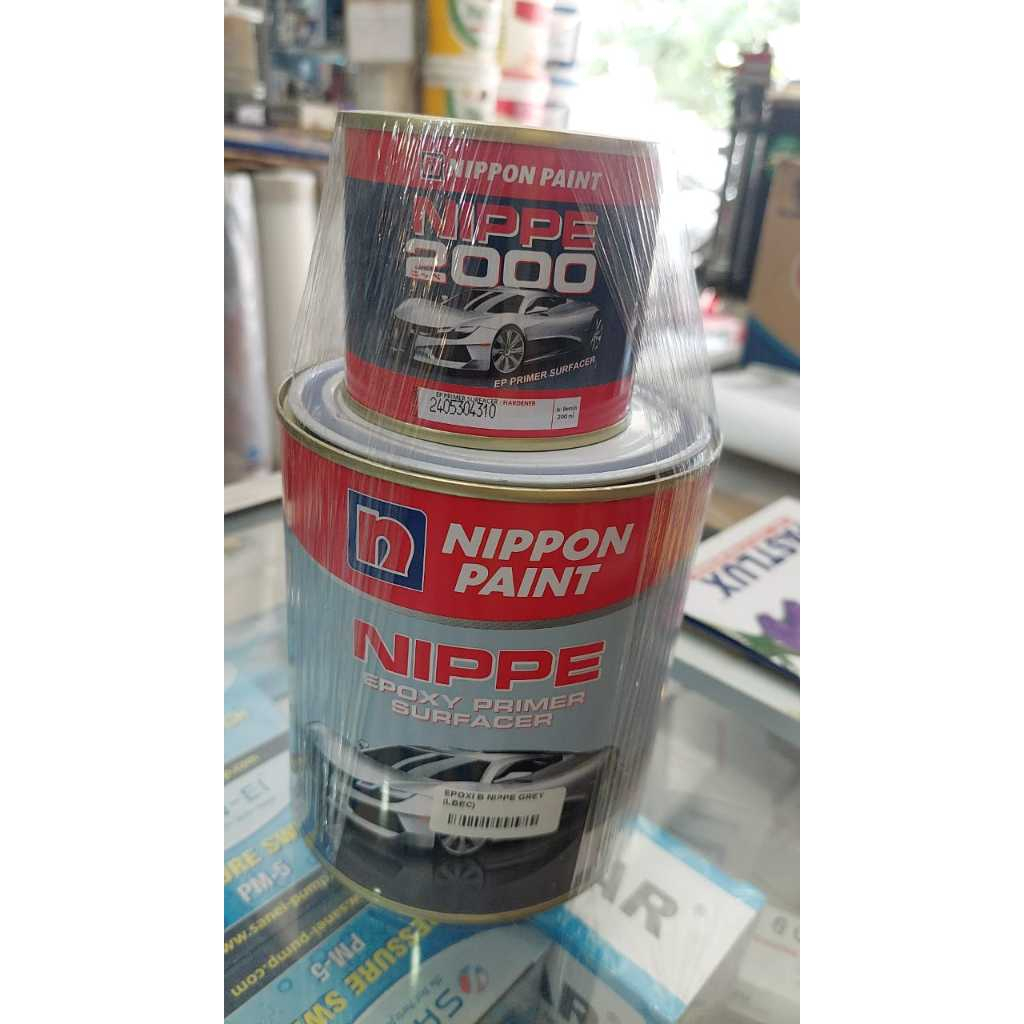 Nippe Primer Surfacer Cat Dasar Epoxy Nippe 2000 EP Primer Cat Dasar Epoxy 2 Komponen Nippon Paint