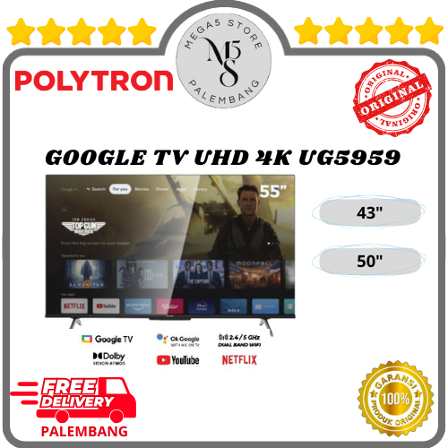 TV LED Polytron 43UG5959 / 50UG5959 / 55UG5959 LED Polytron Android TV Polytron