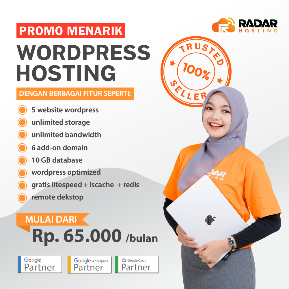 WordPress Hosting Unlimited Termurah + Gratis Domain .com