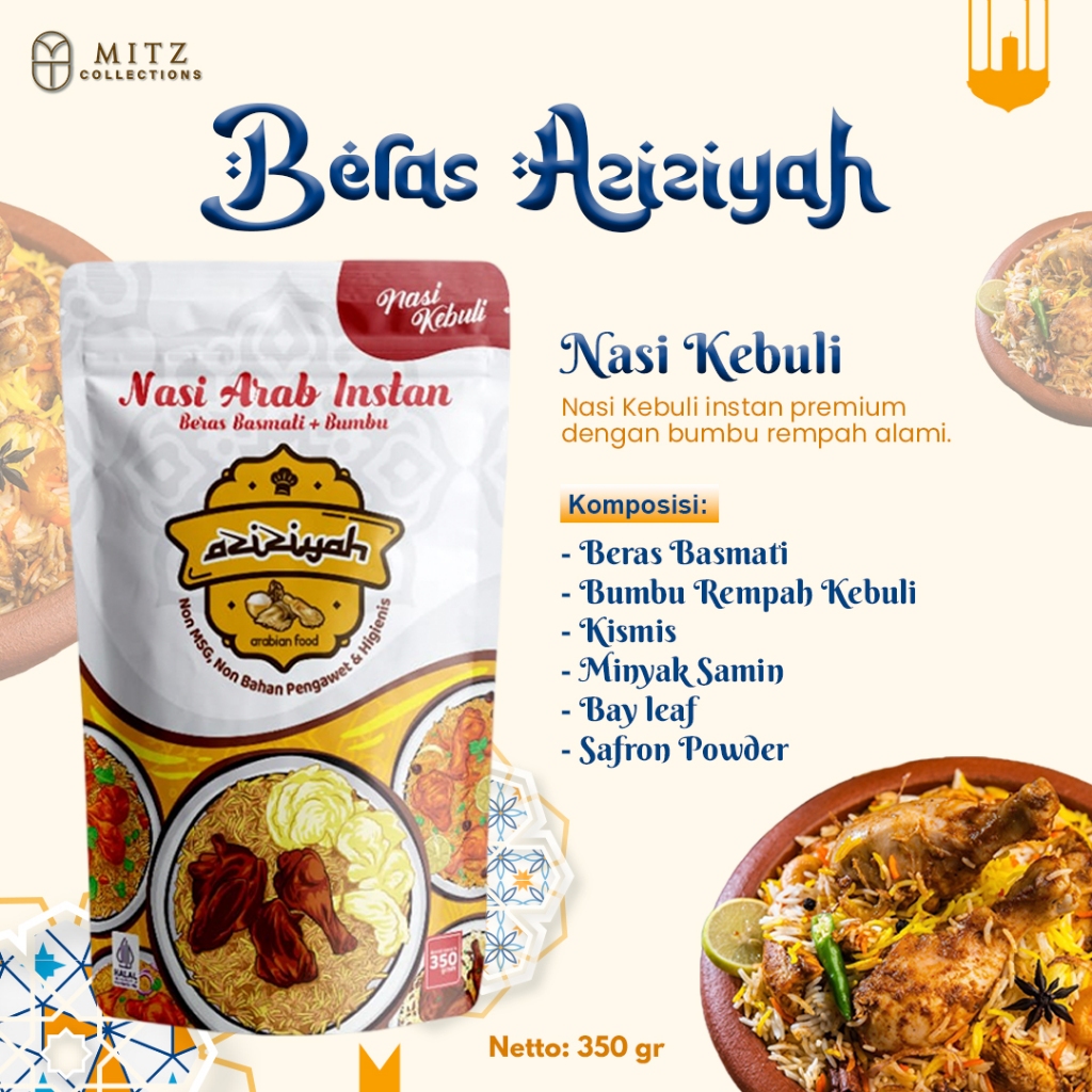 

Forcysn Porsi Mantap 6 Orang!! Aziziyah Nasi Goreng Kambing Nasgor Kambing 300Gr Beras Basmati Asli