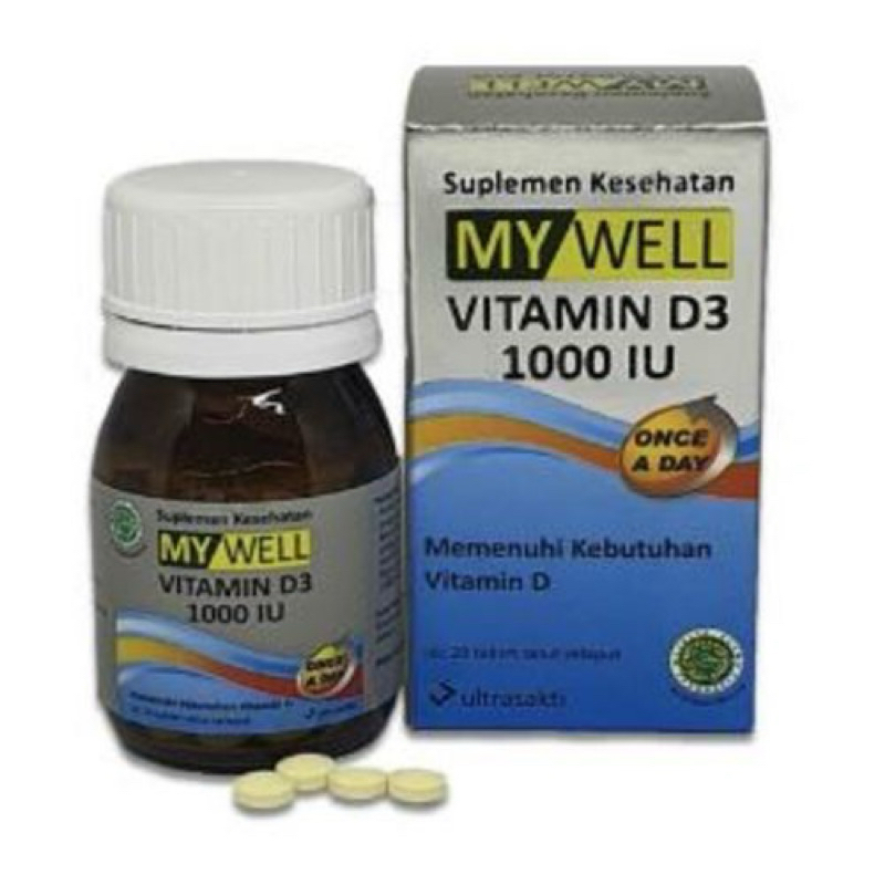 MYWELL VIT D3 1000iu 20’s