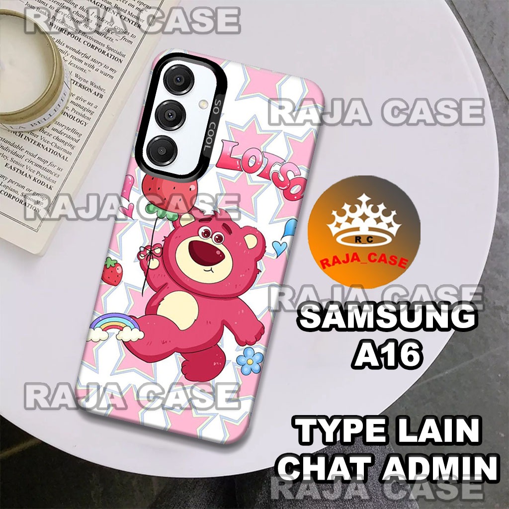 (RC13) Case hp Samsung A16/Motif Cewek Cute/case hologram Samsung A16/case imd Samsung A16/case hybr