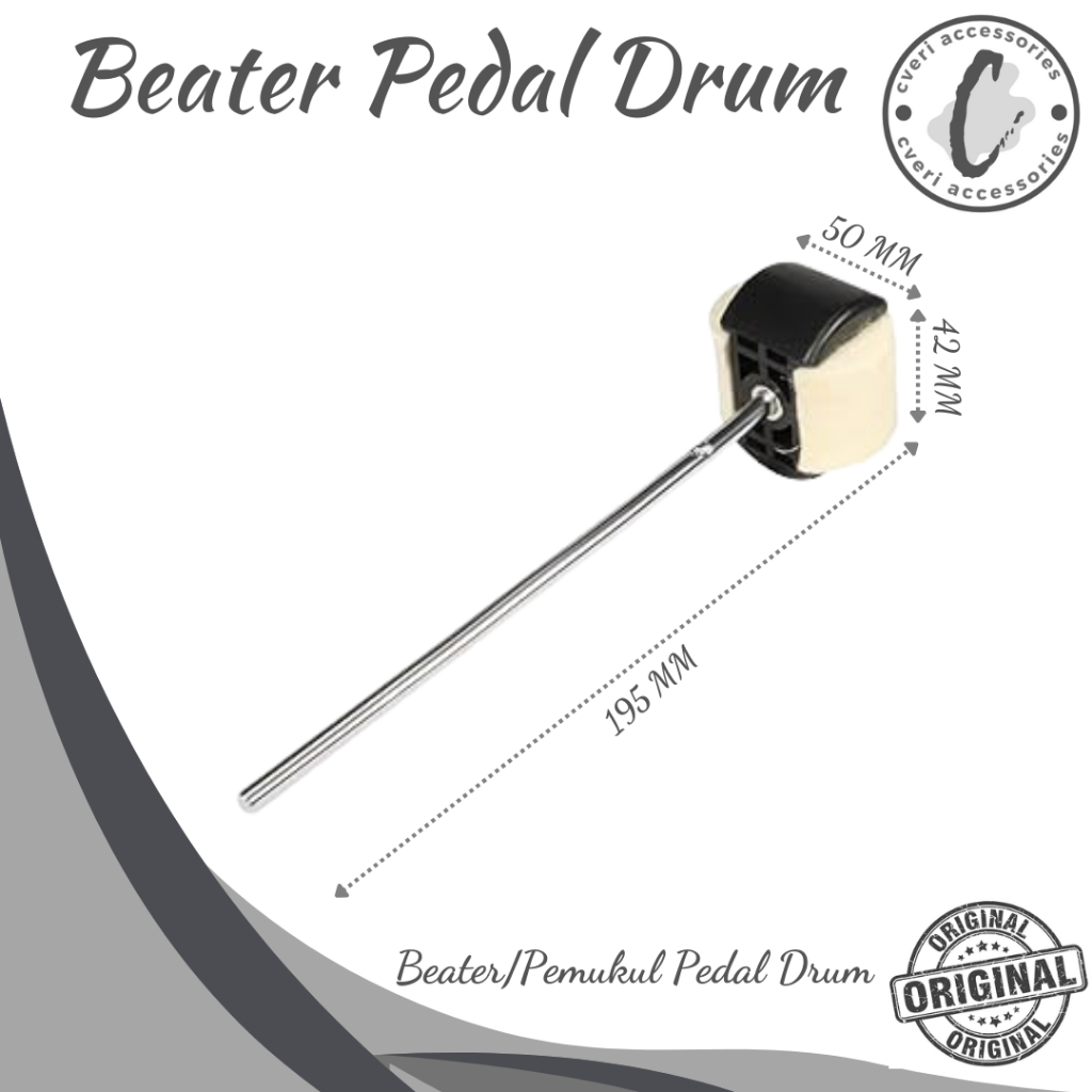 Beater Pedal Drum Pemukul/Pentungan Beater Pedal Drum