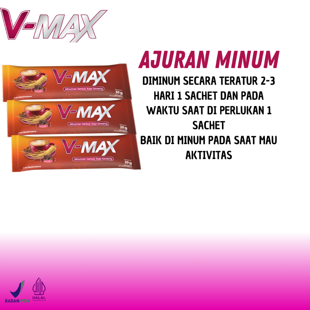 

GFD Kopi V-max Minuman Penambah Stamina Wanita Rasa Coklat