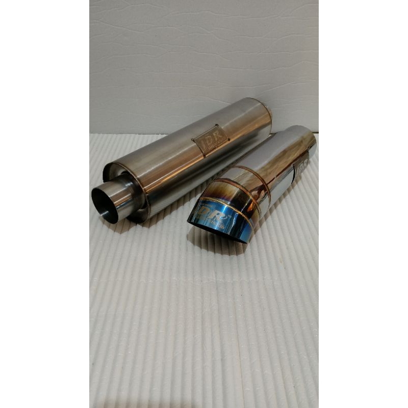 Tailpipe bruntip dan resonator untuk knalpot mobil diesel soral