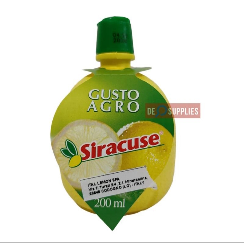 

Ay00! Siracuse Lemon Lime Juice Concentrate 200ml - Sari Lemon Juice Jus Jeruk Nipis Italy Europe
