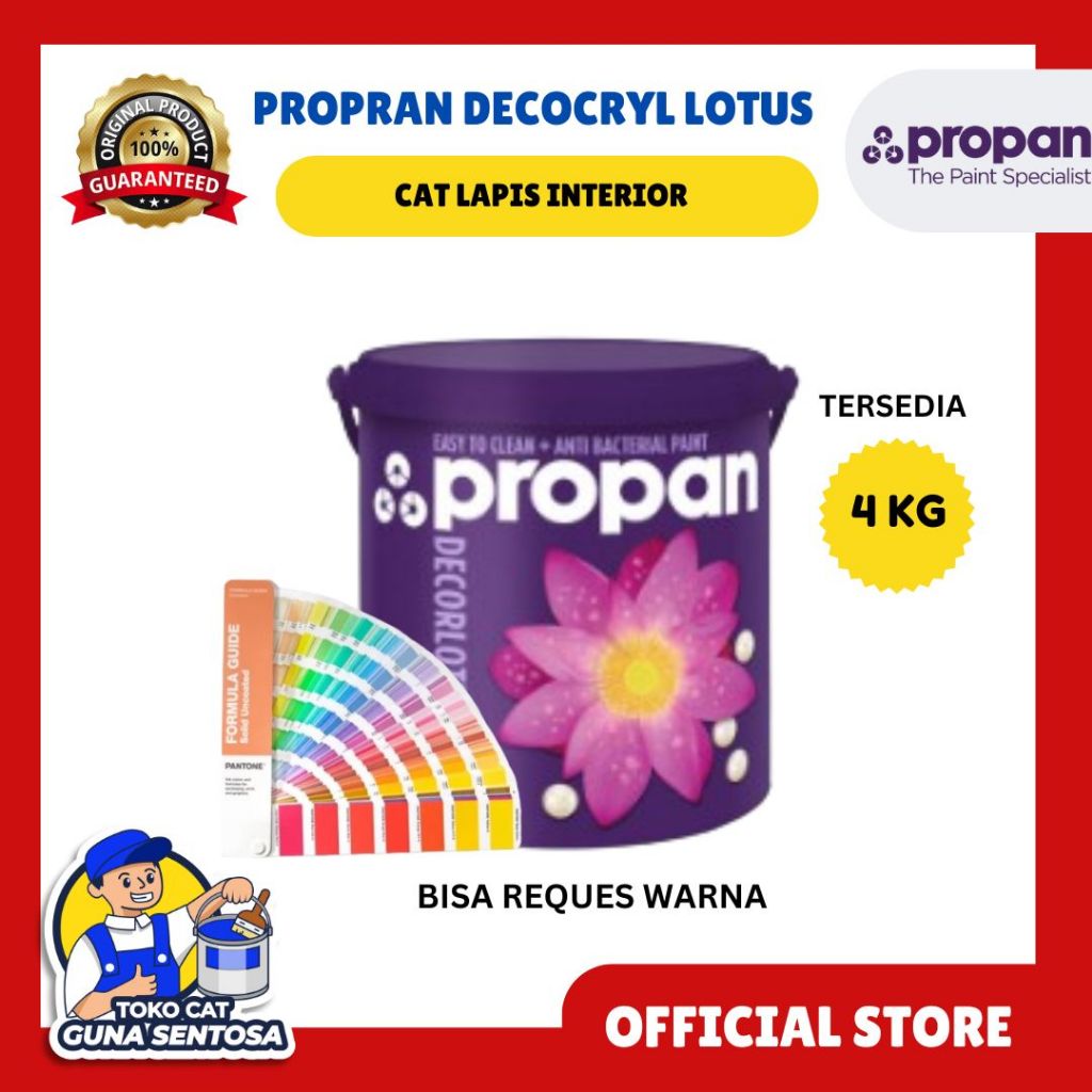 CAT TEMBOK INTERIOR PROPAN DECORLOTUS2.5 LITER
