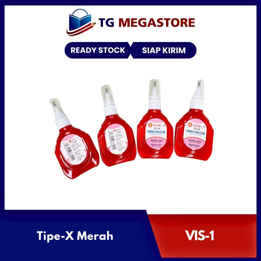 

Tipe-X VIS-1 Merah VS- 01
