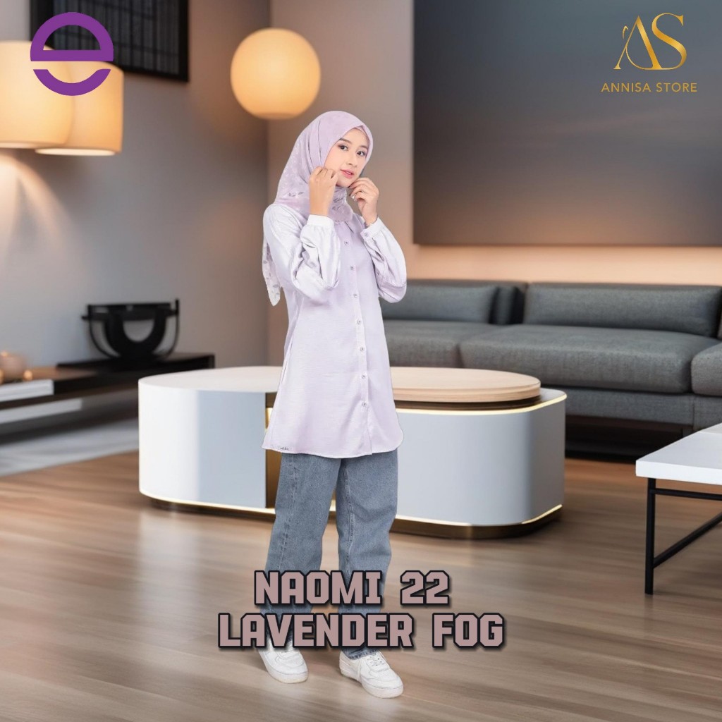 BAJU ATASAN BLUS REMAJA & WANITA ETHICA NAOMI 22 LAVENDER FOG