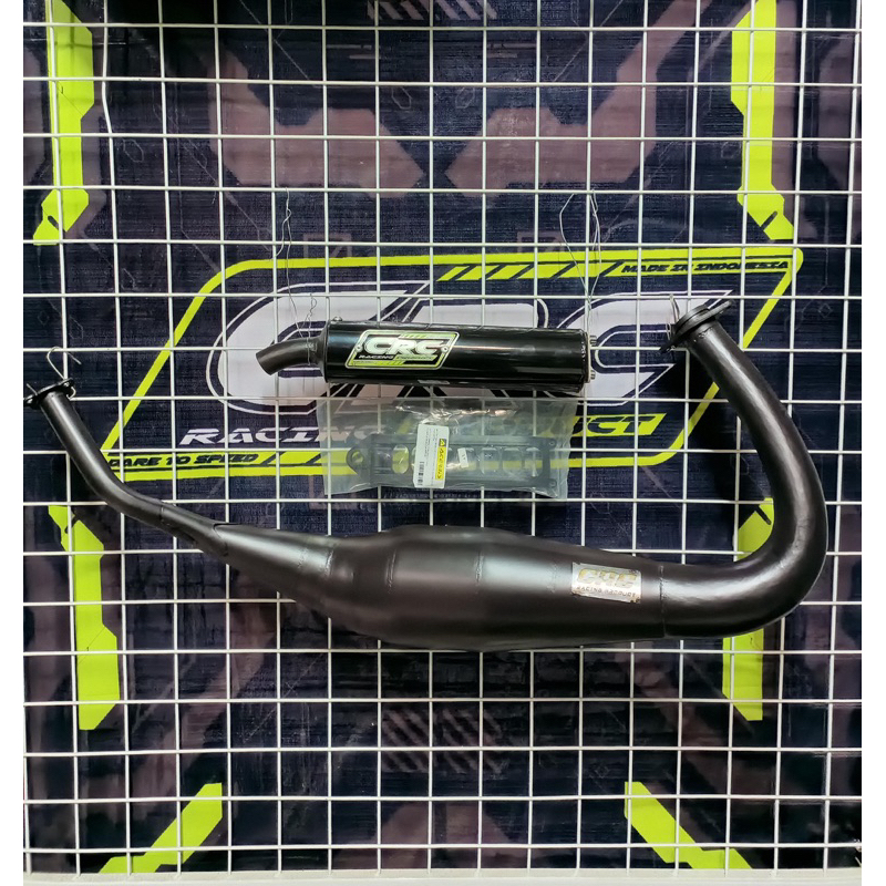 Knalpot Rx King CRC Repsol PDK Scorpio Full Hitam doff Porting harian