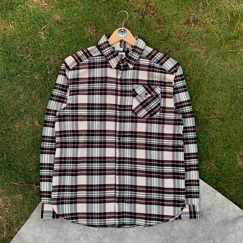 KEMEJA FLANEL "ADIDAS" PATTERN TARTAN SECOND