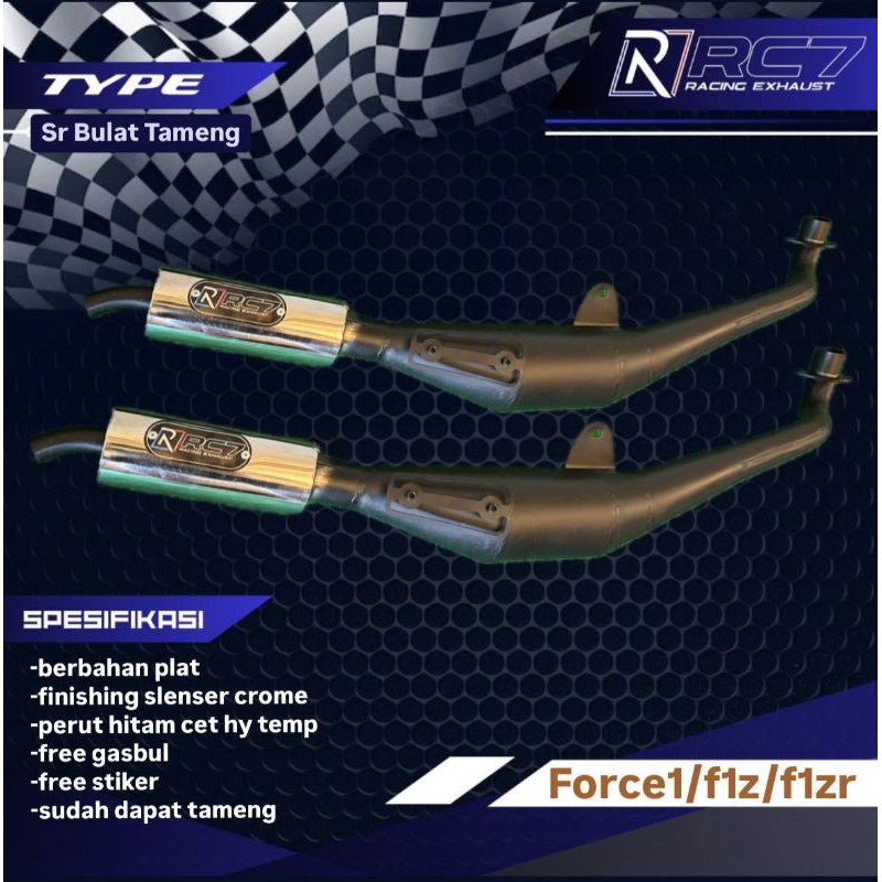 Knalpot F1-F1Z-F1ZR model standar racing Tameng RC7