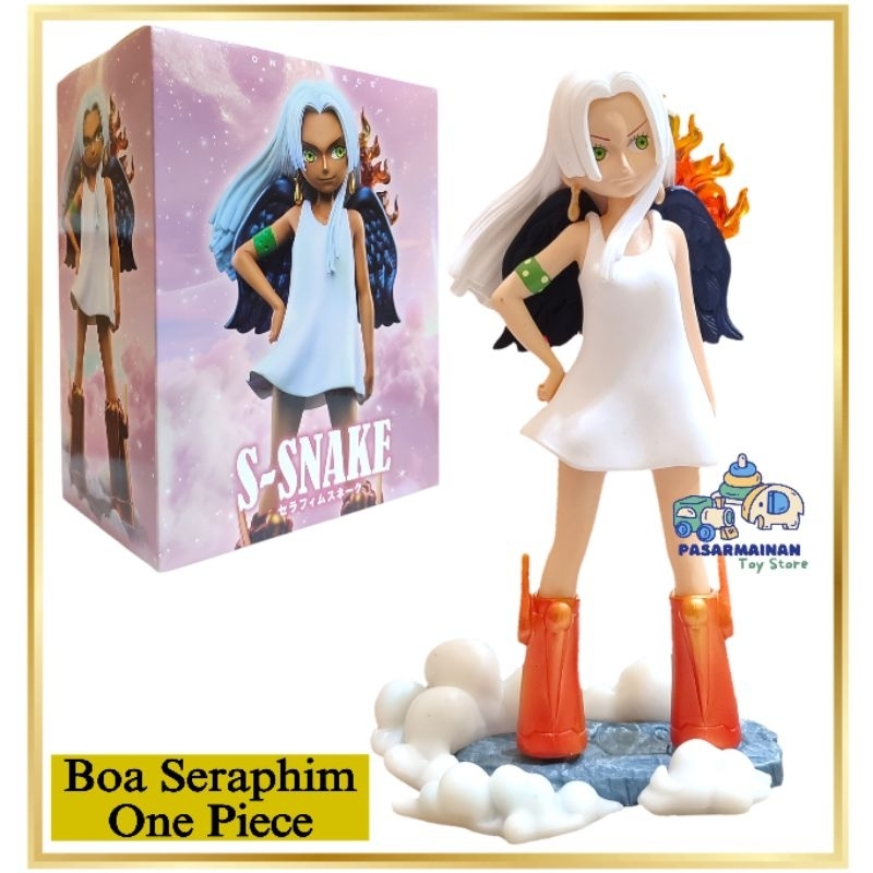 Action Figure Anime Boa Hancock Seraphim Jinbe One Piece Pajangan koleksi