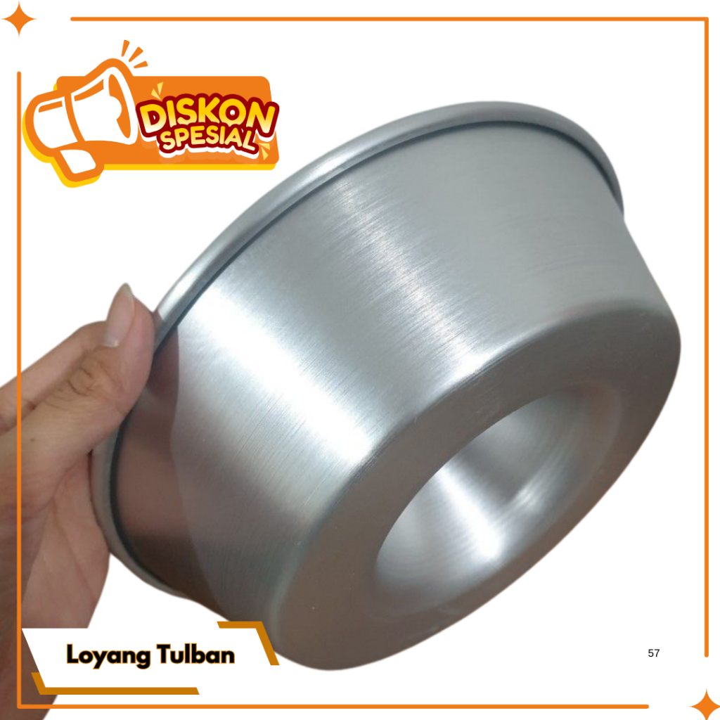 1 pcs Loyang Tulban Press ukuran 18, 20, 22, 24 cm /Loyang Kue Bolu / Loyang Bolong Tengah