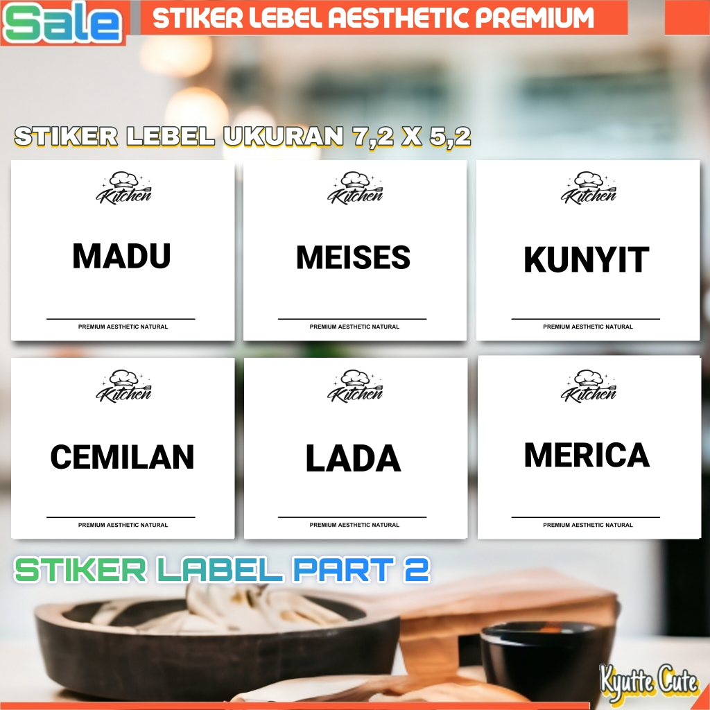 

STIKER LABEL BUMBU [PART 2] PERABOT BOTOL BAHAN RESEP AESTHETIC ANTI AIR WATERPROOF SERBA GUNA MURAH MERIAH 7X5