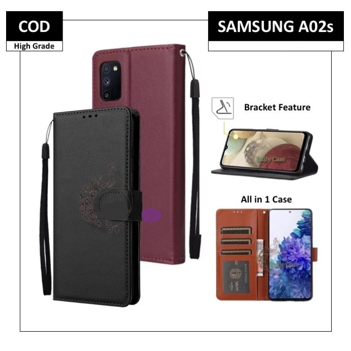 Case SAMSUNG A02s Flip Cover Kesing Casing Buka Tutup Murah Bagus Premium Terbaik