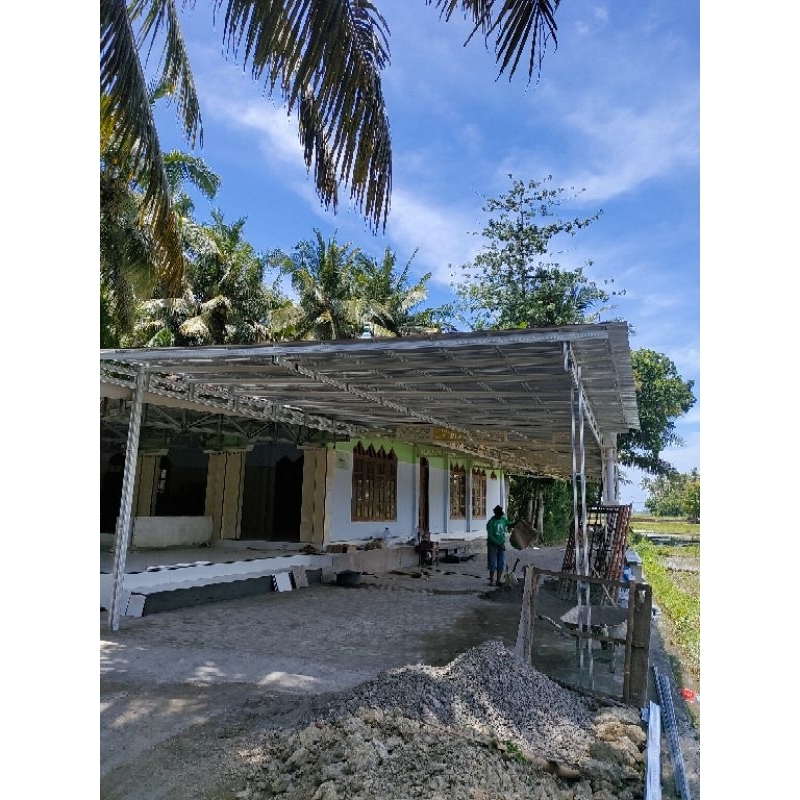 kanopi teras rumah terpasang