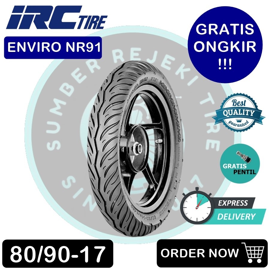 Ban Motor Bebek Ring 17 IRC ENVIRO NR91 80/90-17 Tubeless