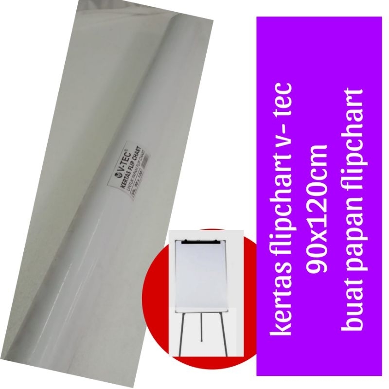 

( 1 roll= 100 pcs) kertas flipchart 90x120 buat papan flipchart