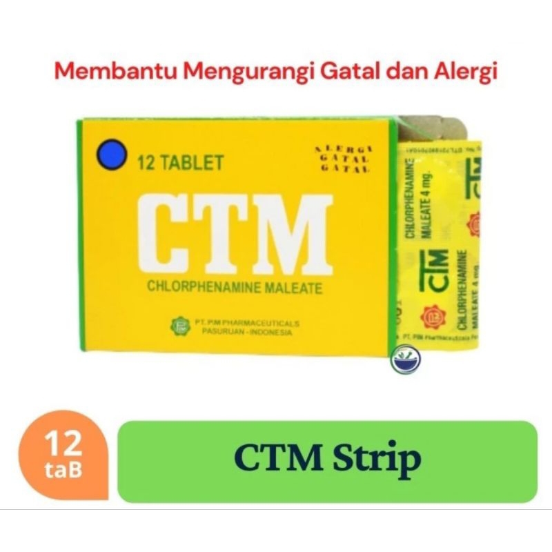 ctm 1 strip (12 tablet)