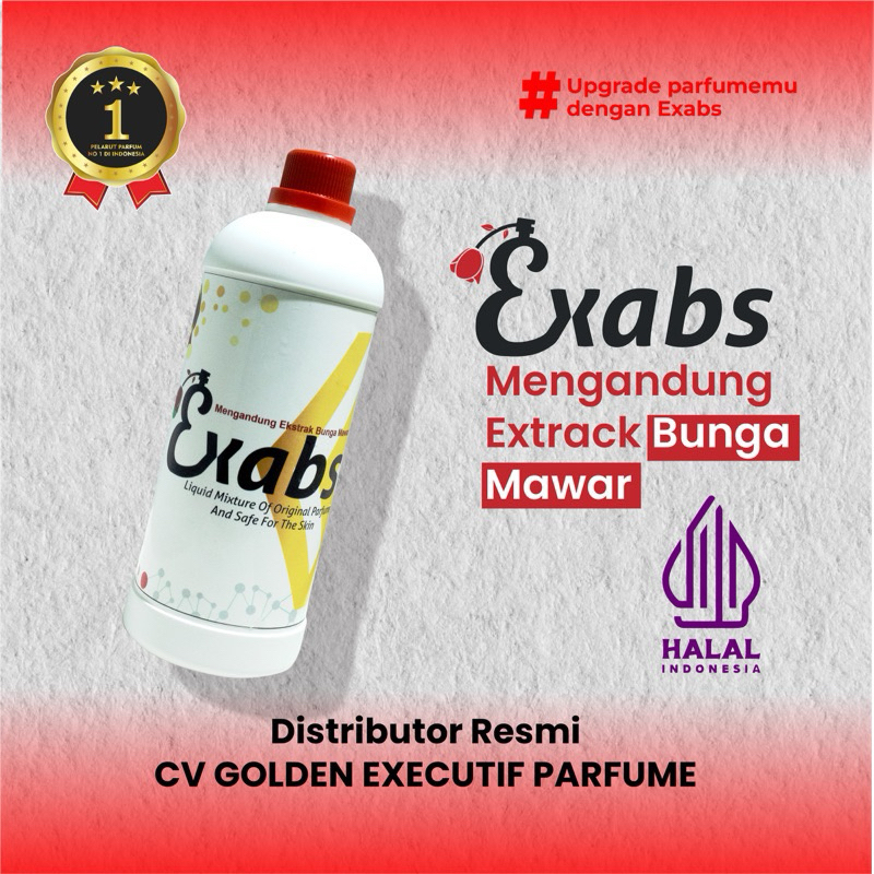 Exabs Homogen pelarut parfum exabs extract bunga mawar