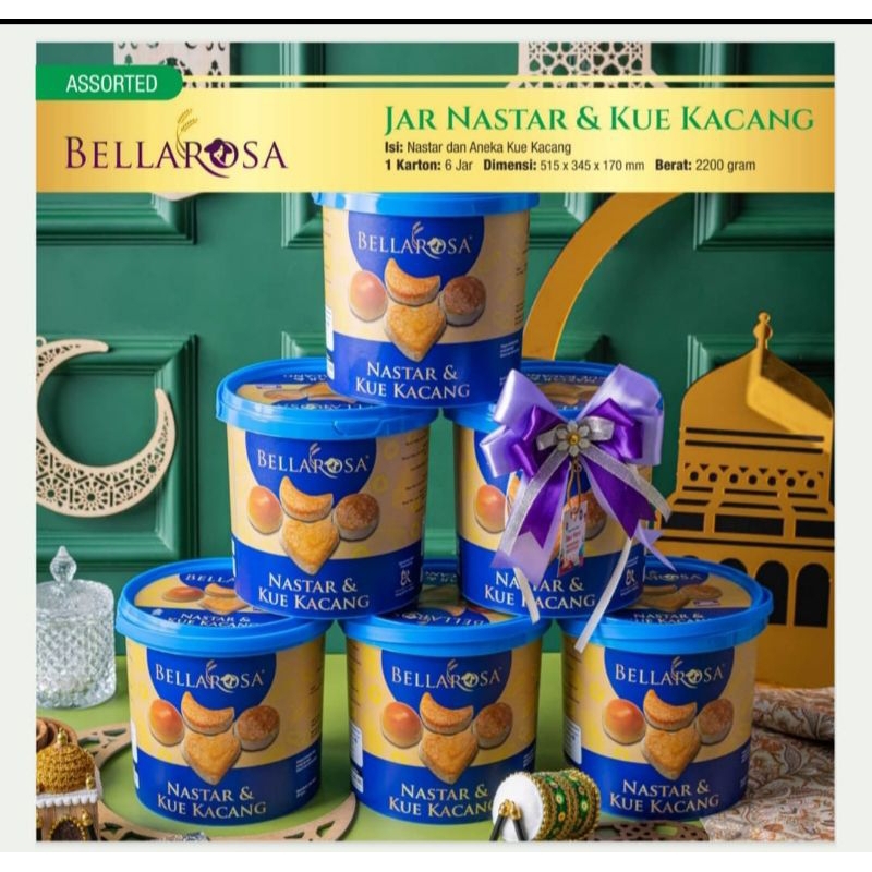 

BELLAROSA JAR NASTAR & KUE KACANG (1 TOPLES)
