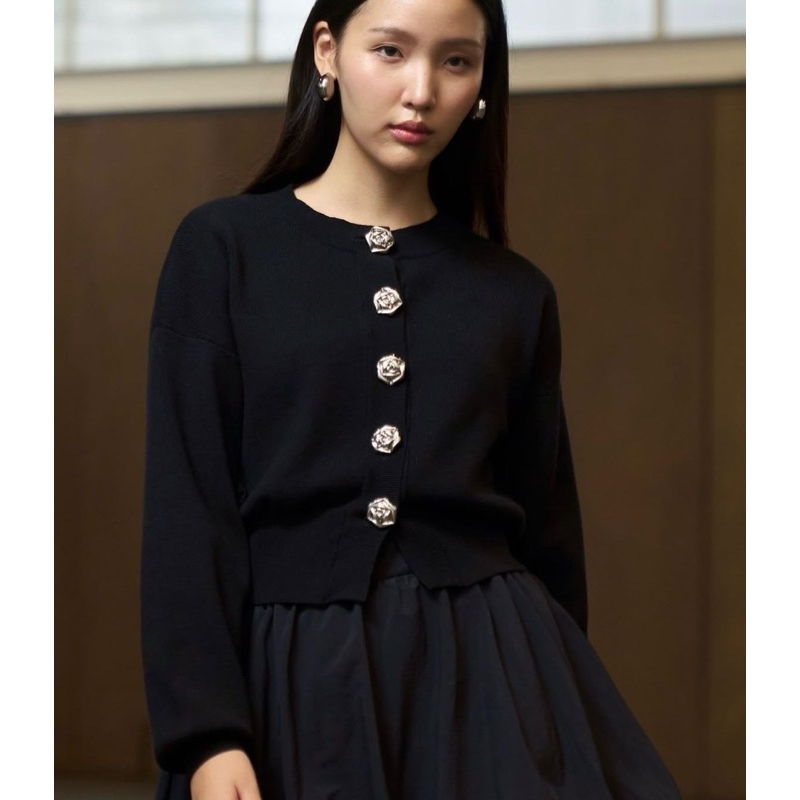 Preloved San Knit Cardigan Lookboutiquestore Black