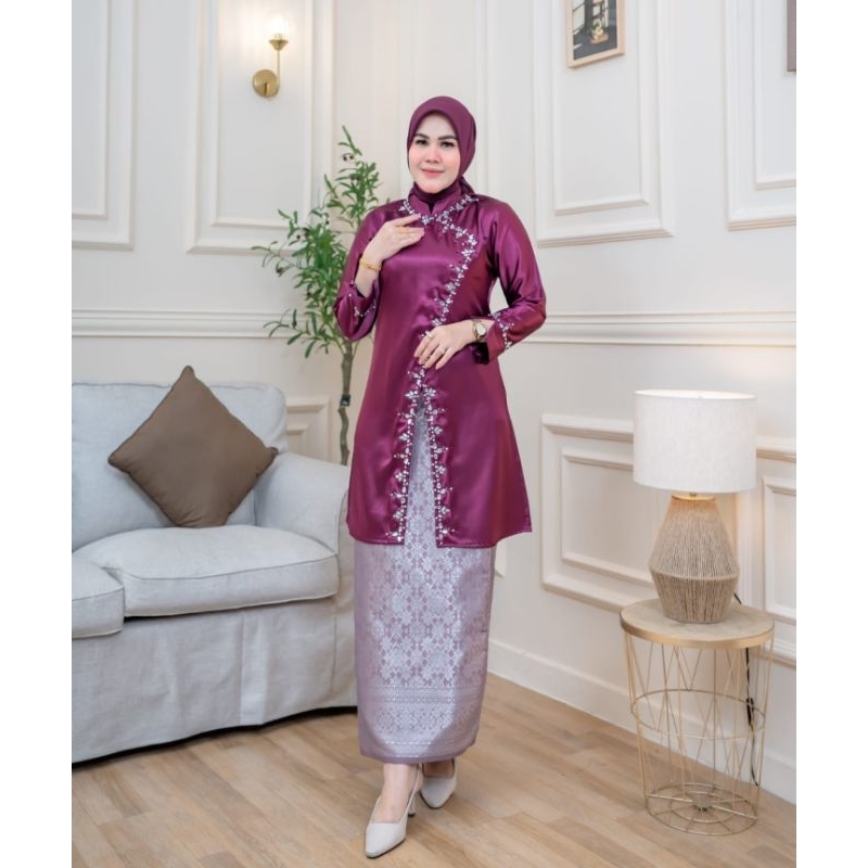 stelan kebaya kurung Aldi / kebaya wisuda / kebaya pesta / kebaya lamaran / kebaya jumbo