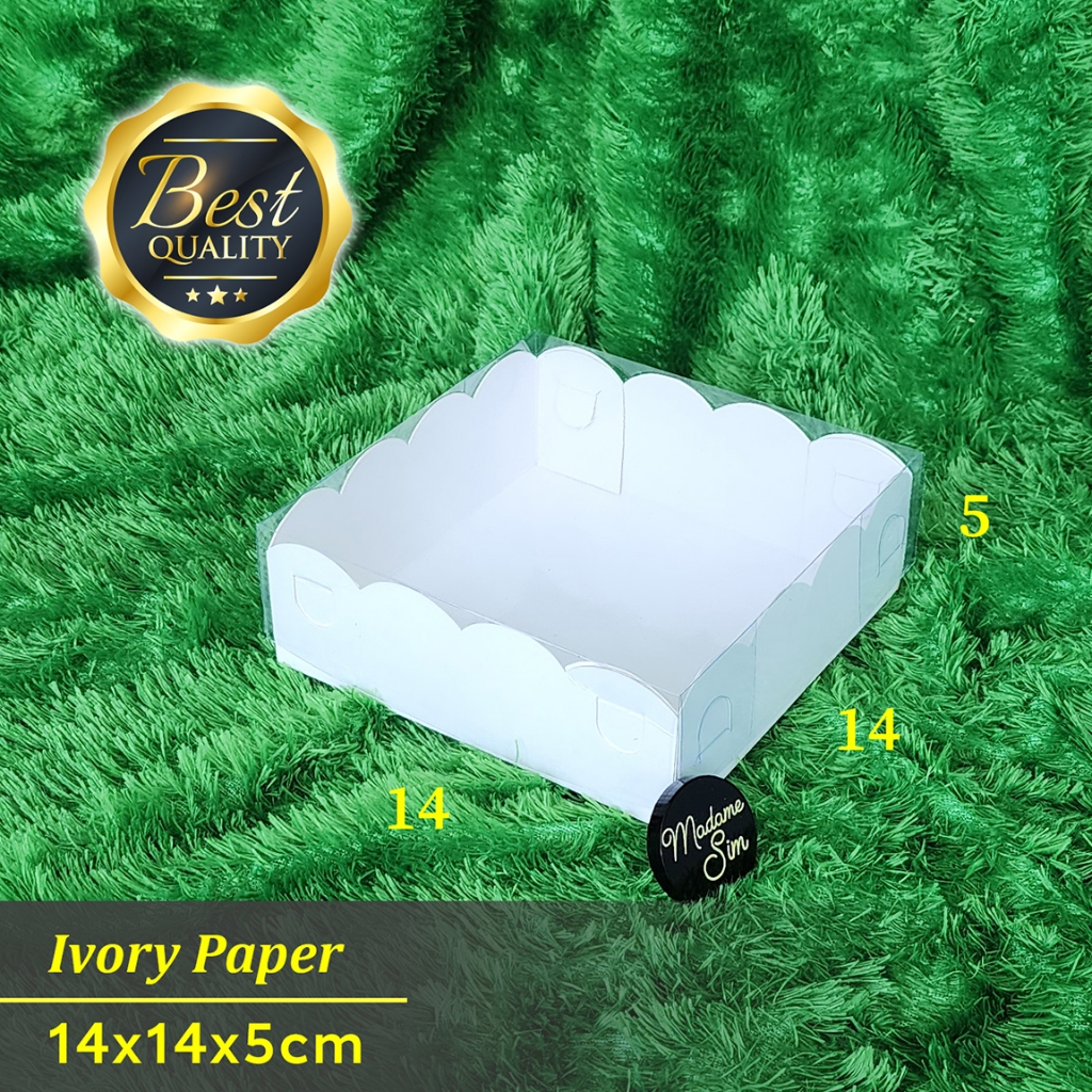 

BOX MIKA PUTIH - DUS HAMPERS - KOTAK PIZZA 14x14x5 (ISI : 10 PCS)