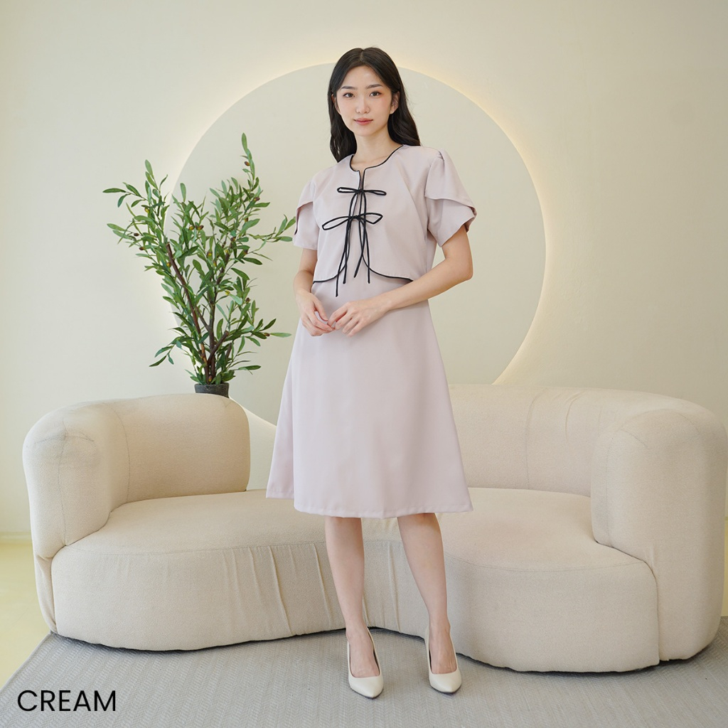 LUXEE Anessa Dress Outer Coqutte / Dres Wanita Kekinian Korean Style