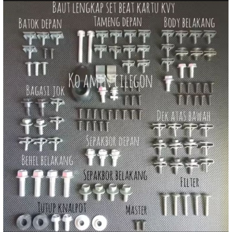 baut full body lengkap beat karbu 2008-2012 baut full body lengkap beat karbu 2008-2012