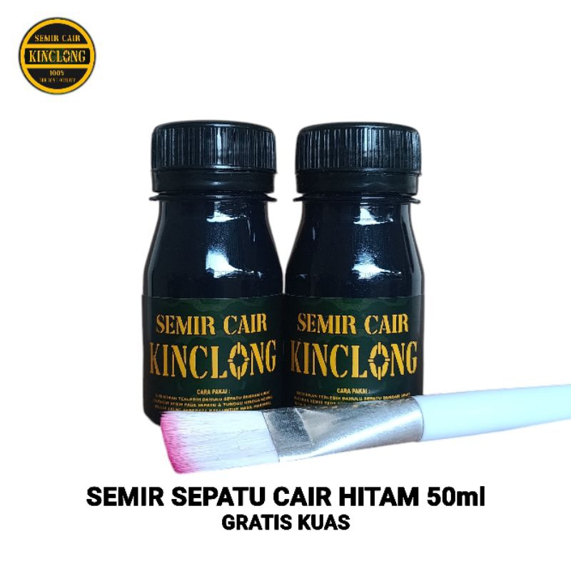 semir cair hitam / semir cair sepatu kulit hitam