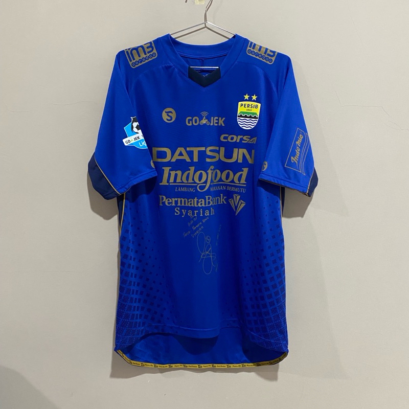 Persib Home 2017 Original Essien #5 Signed | Jersey Persib Bandung Original