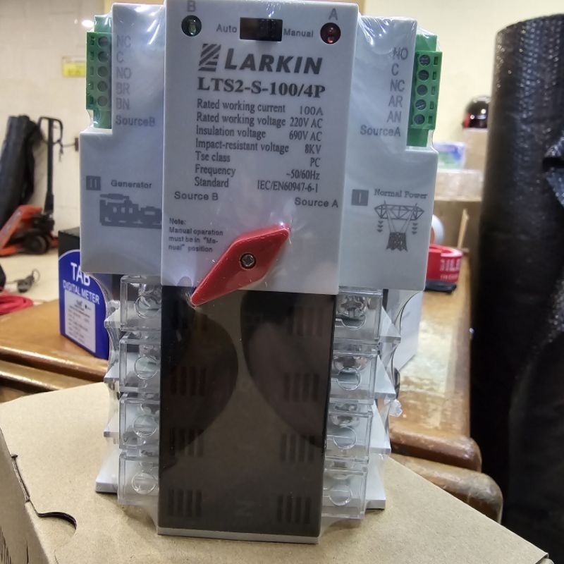 LARKIN ATS 4P 100A LTS-2-S100/4P DINRAIL ATS LARKIN