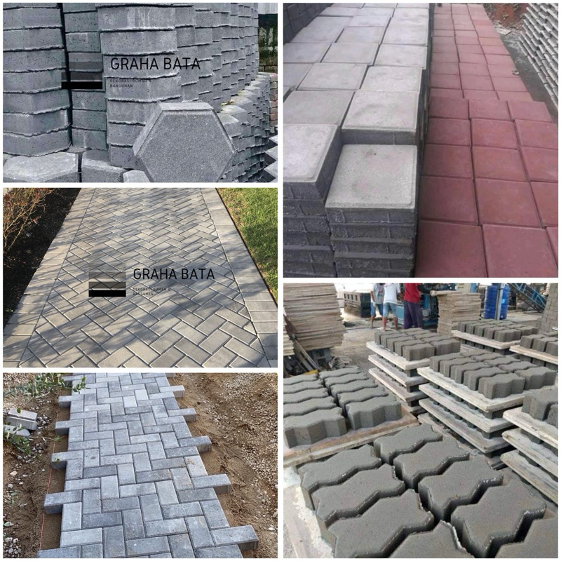 Paving Block All Varian Dan Ketebalan Press Mesin Hidrolik / Harga Permeter
