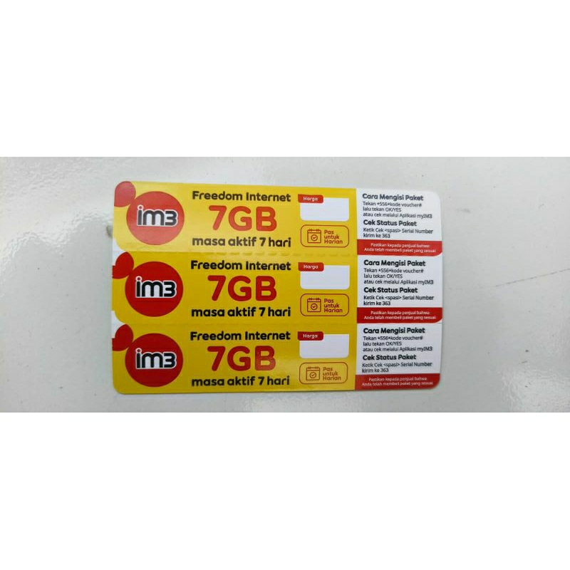 voucher indosat 7gb 7hari