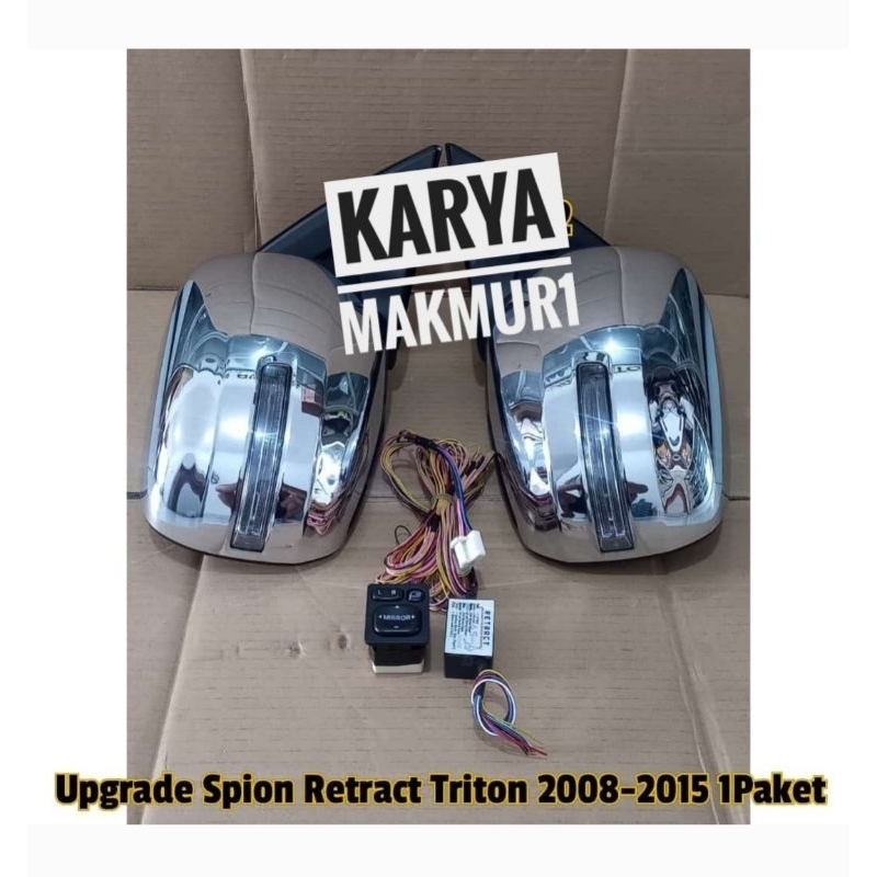upgrade spion retract sen mitsubishi pajero triton 2010-2015 fullset