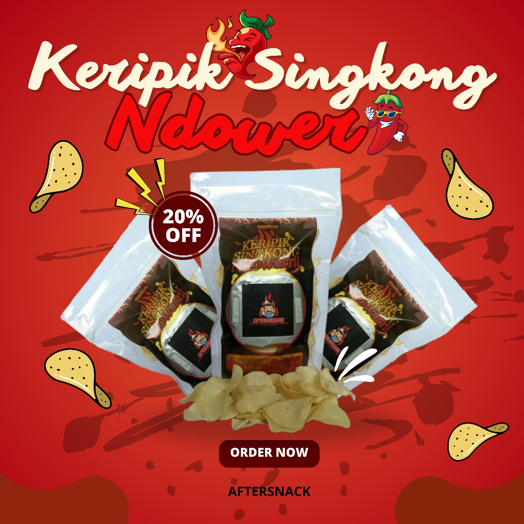 

Keripik Singkong Ndower – Camilan Pedas Gurih dengan Sambal Terpisah