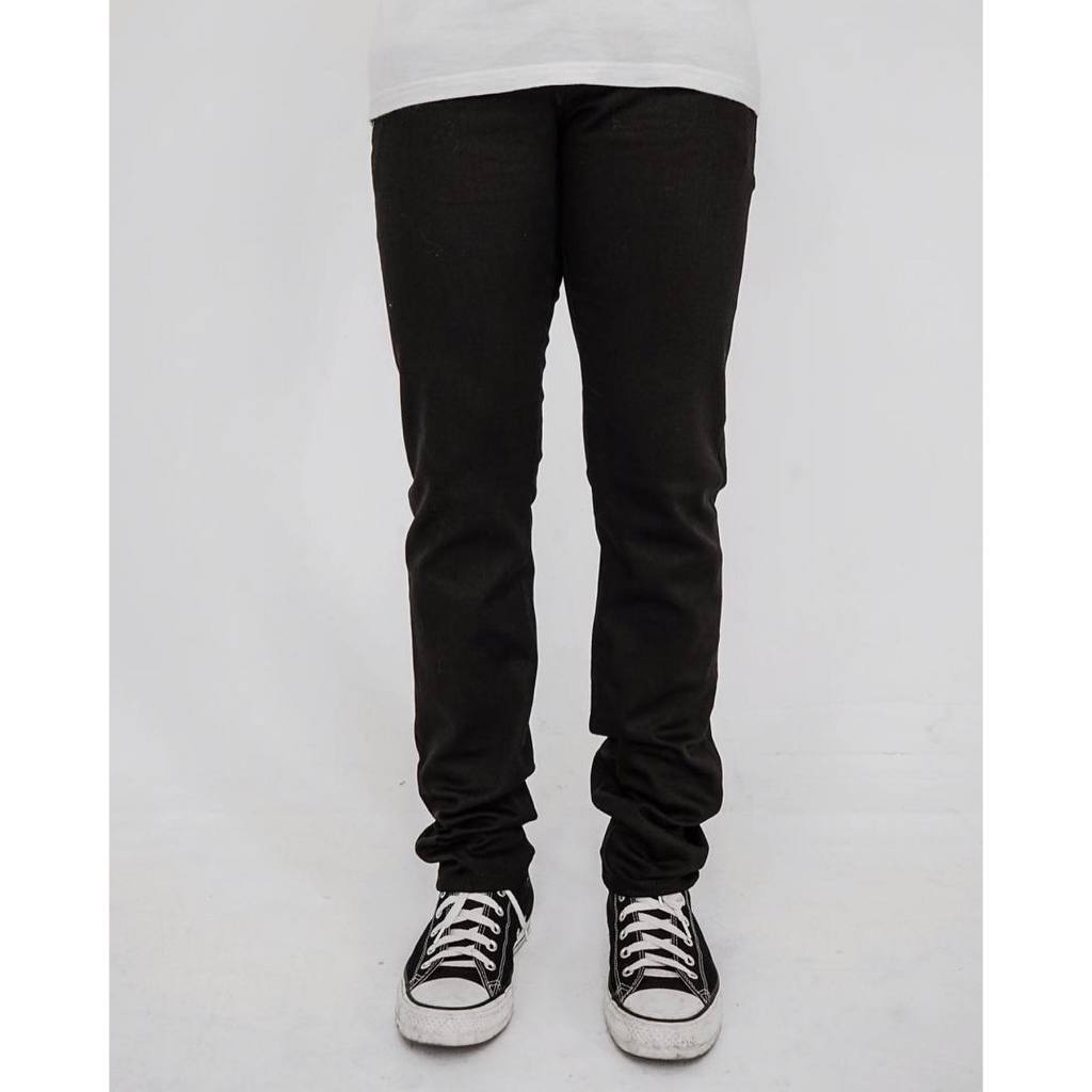 SVGE DENIM - Hella Black Celana Denim Panjang Slim