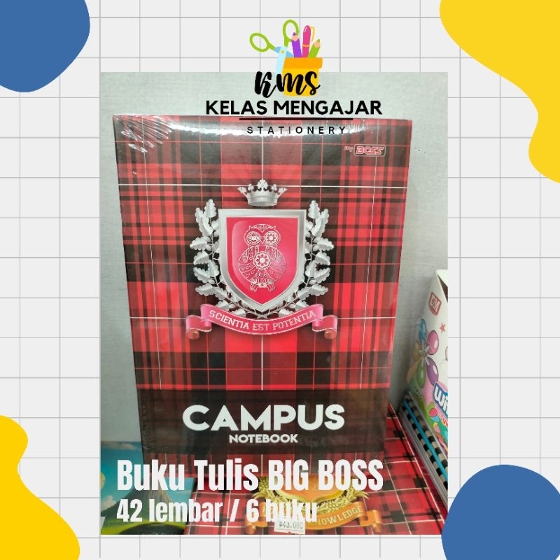

BUKU TULIS BIG BOSS CAMPUS ISI 42 LEMBAR