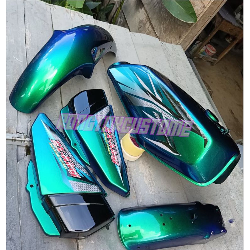 Body Set Yamaha RX King Custom Bunglon Sprite Bodi Set RX King Custom Bunglon Sprite