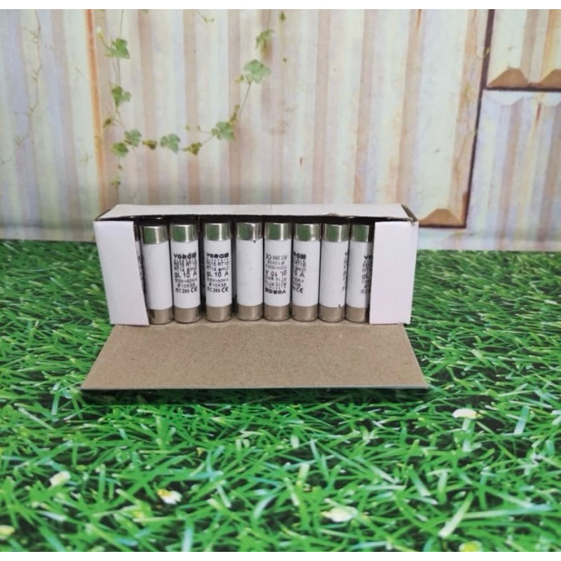 Fuse Link Ceramic 1-32A 10 x 38 500V-100KA Fuse Sekring Keramik 10x38